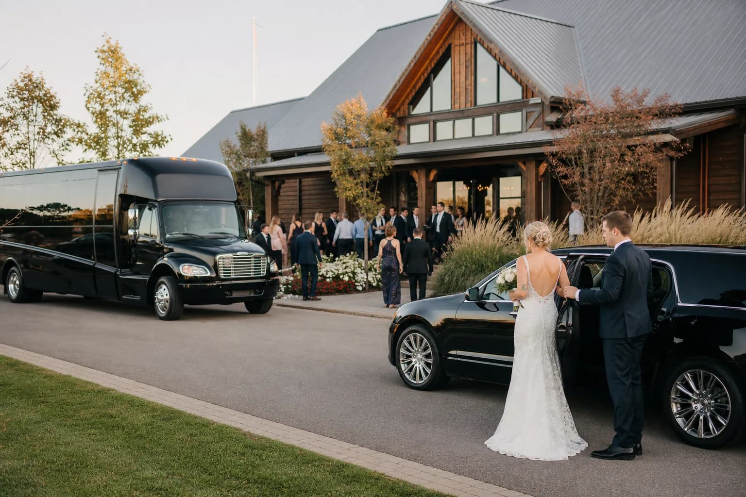 Bus 2 Ride β wedding shuttle and limousine at reception venue