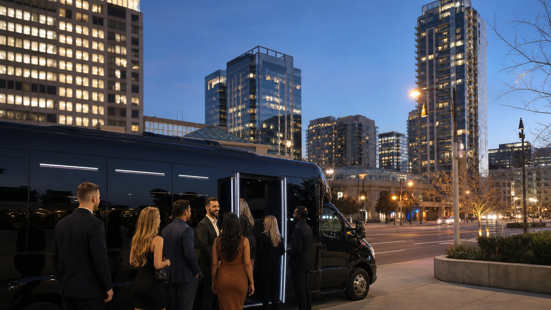 Representative group transportation vehicle for San Jose, CA trip planning