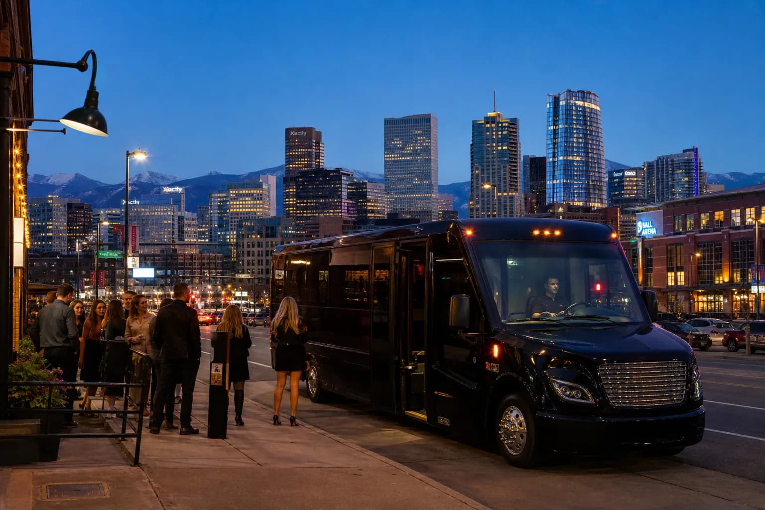 Representative group transportation vehicle for Denver, CO trip planning
