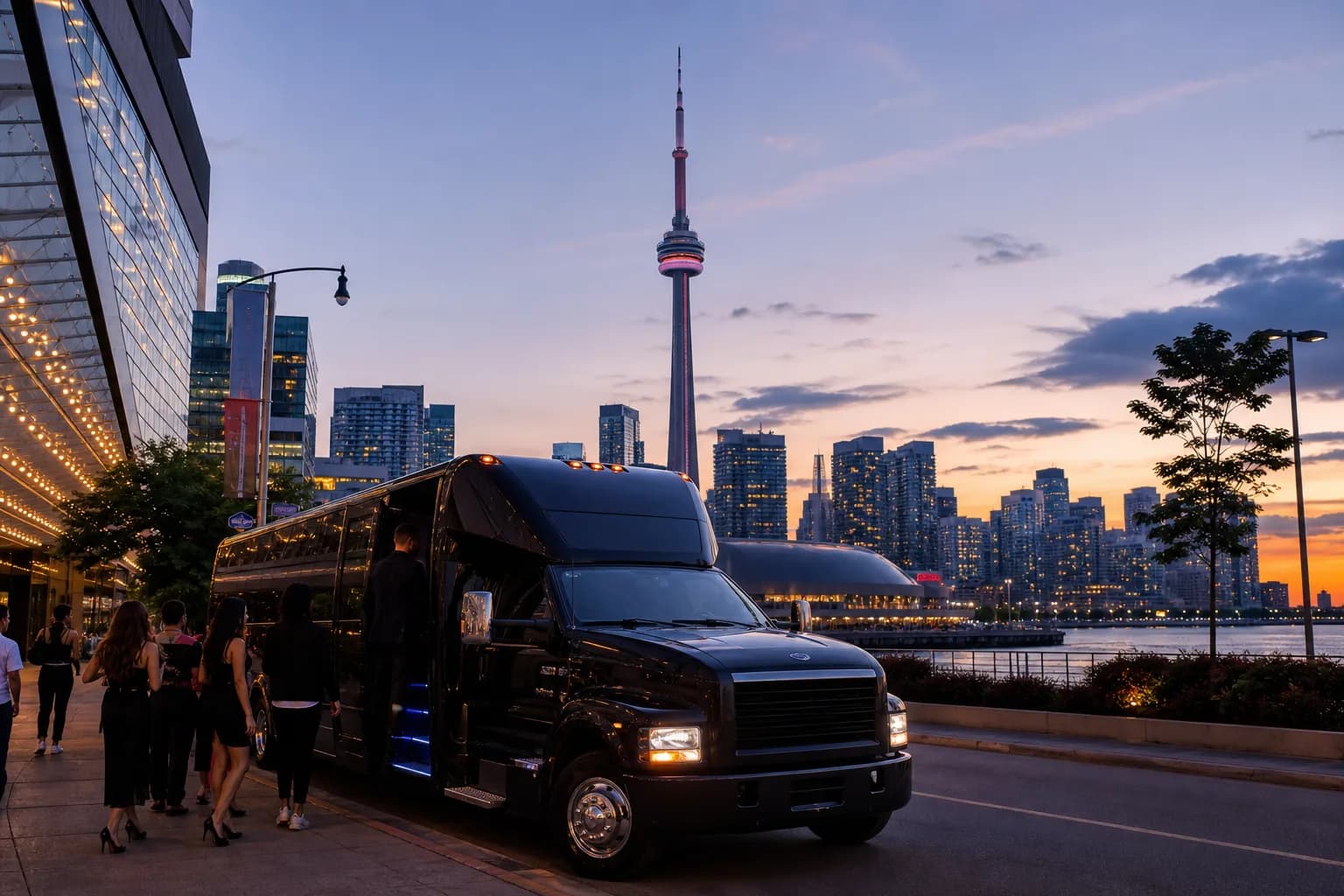 Representative group transportation vehicle for Toronto, ON trip planning