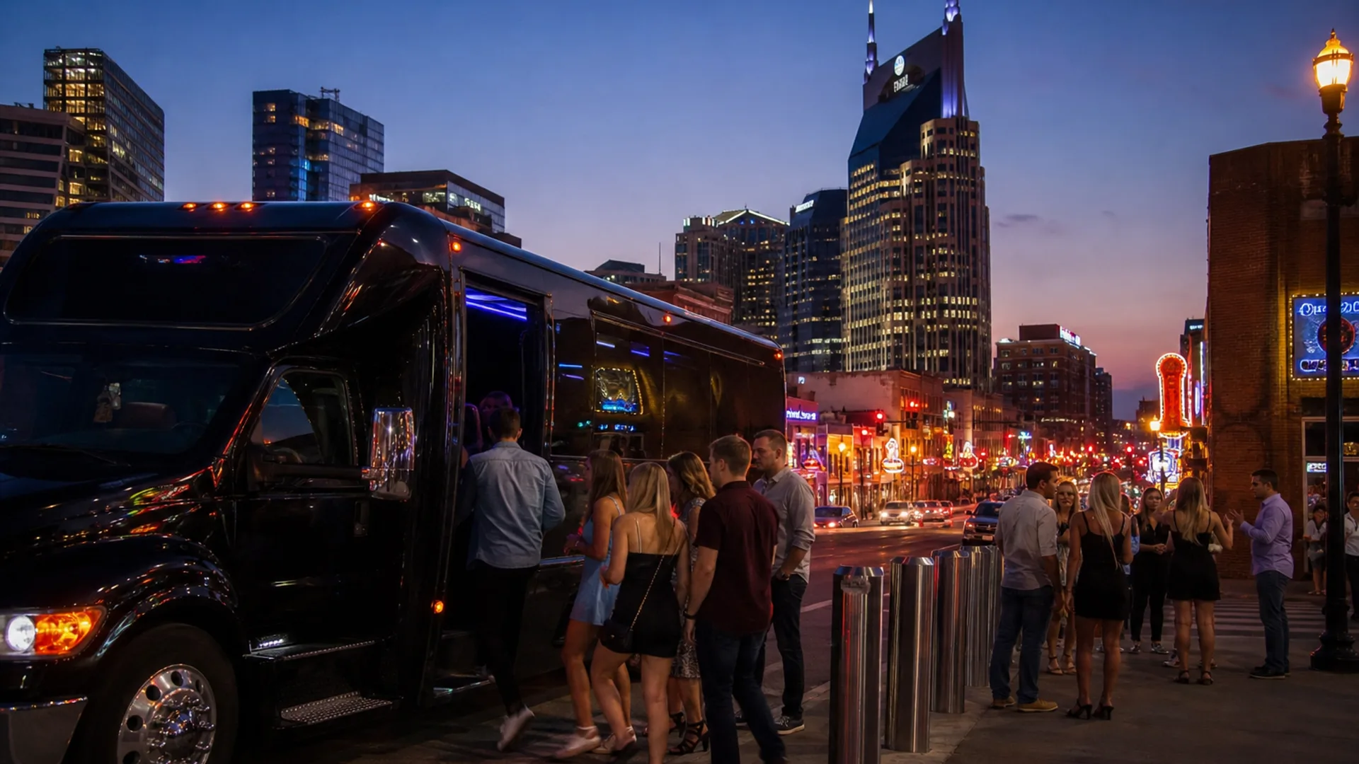 Representative group transportation vehicle for Nashville, TN trip planning