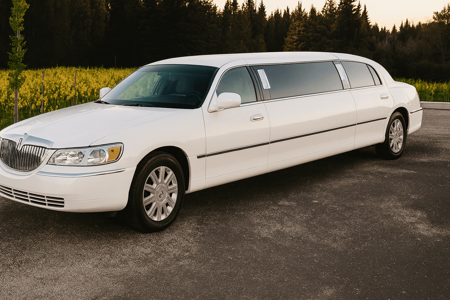 10 Passenger Limo — Executive Stretch Option interior example