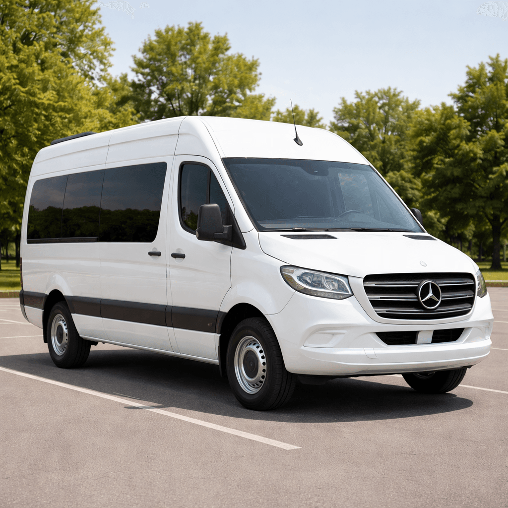 Representative 12 passenger limo sprinter exterior