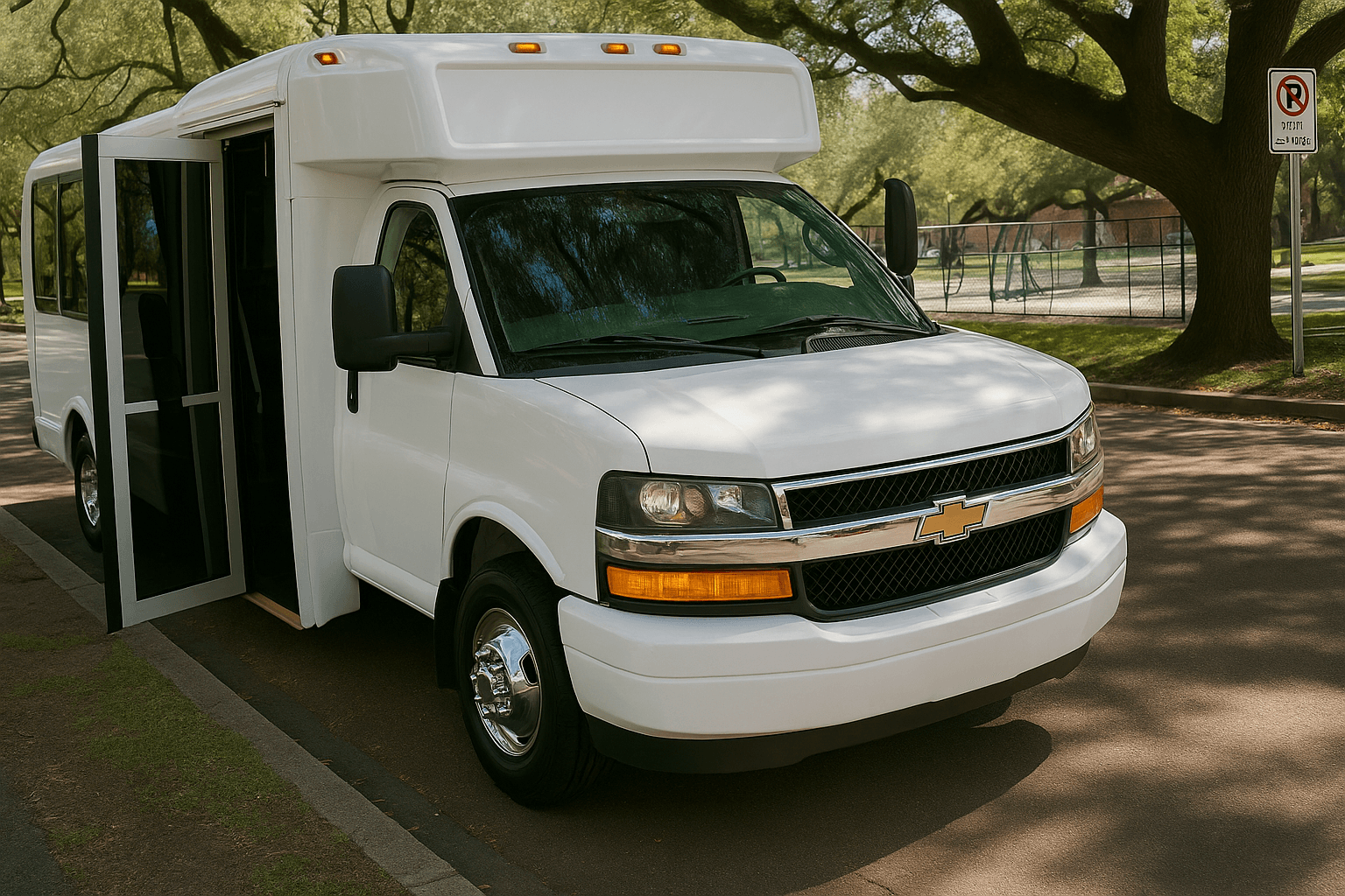 18 Passenger Party Bus exterior example