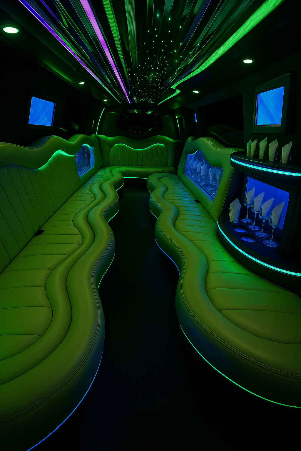 22 Passenger Limo interior example