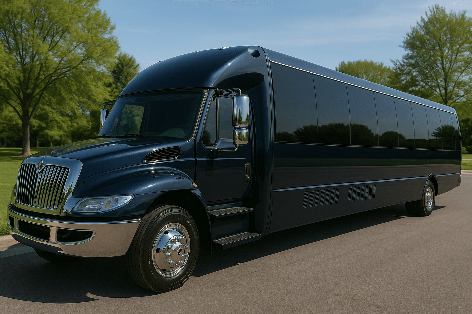 34 Passenger Party Bus exterior example