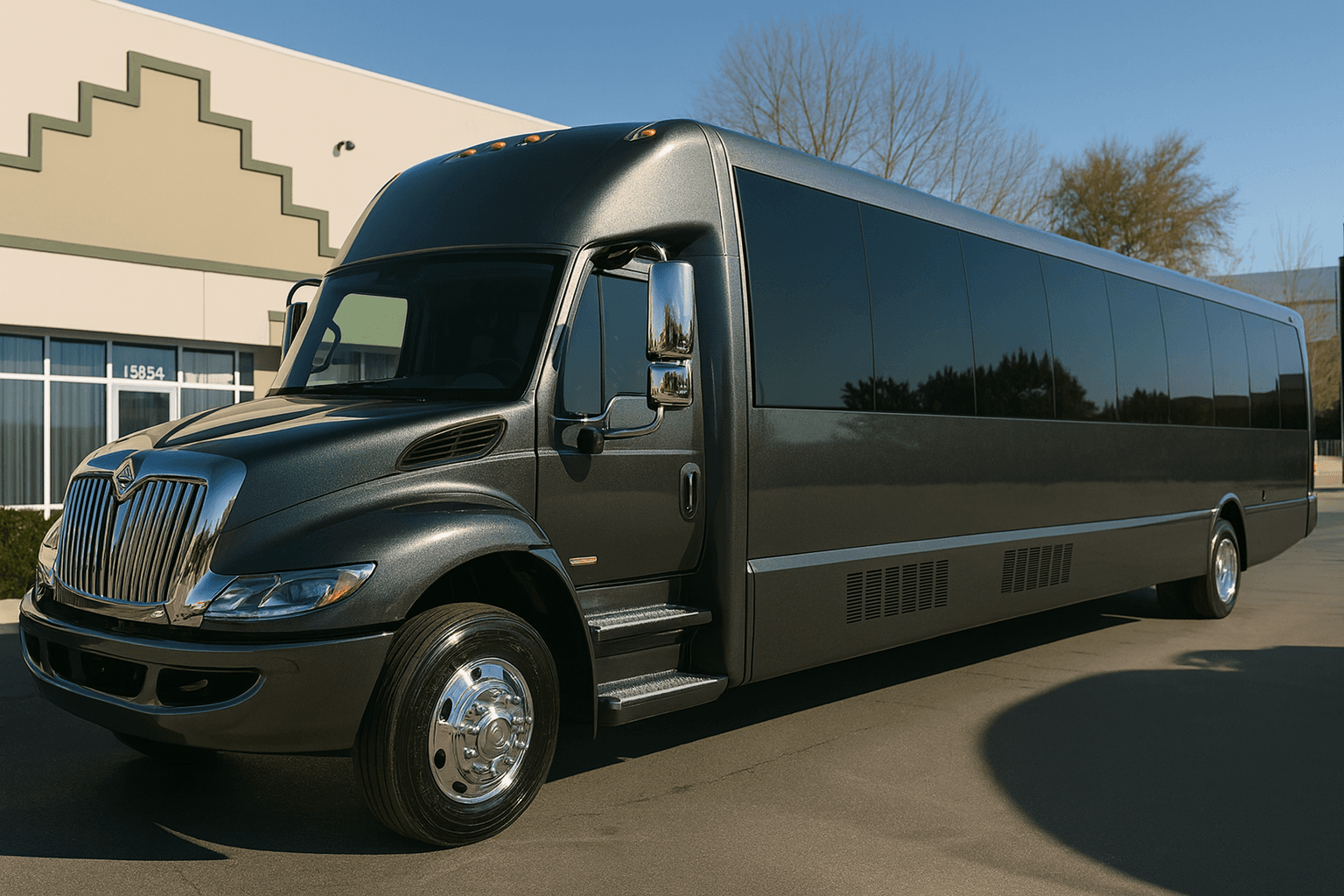 36 Passenger Party Bus exterior example