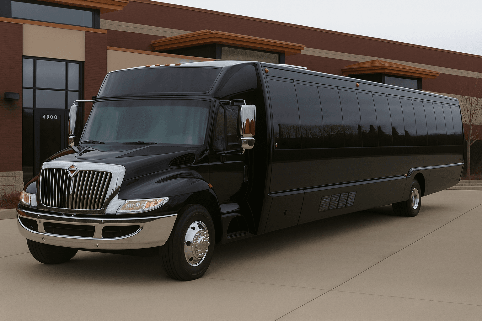 45 Passenger Party Bus exterior example