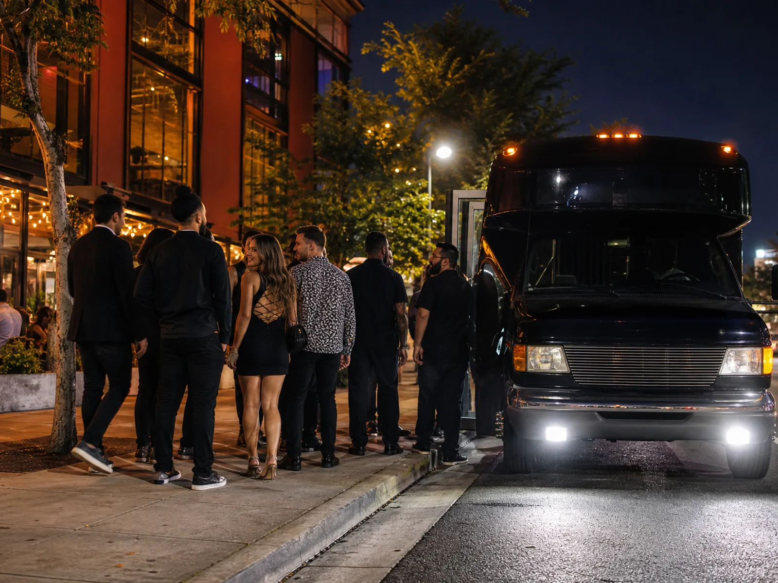 Bus 2 Ride — SoFA District nightlife group curb staging