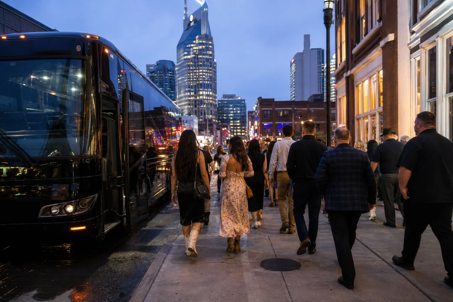 Bus 2 Ride — Bridgestone Arena / Ryman corridor event transfer without fake affiliations