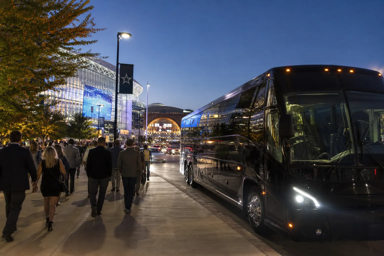 Bus 2 Ride — American Airlines Center / AT&T Stadium corridor transfer without fake affiliations